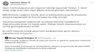 Altun: 'Türkiye sayılı ülkeler arasında'