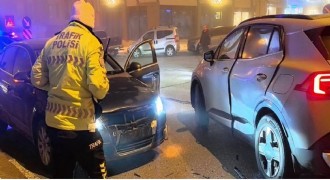 Palandöken’de trafik kazası: 1 yaralı